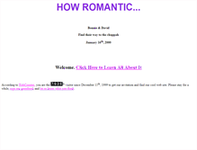 Tablet Screenshot of howromantic.com